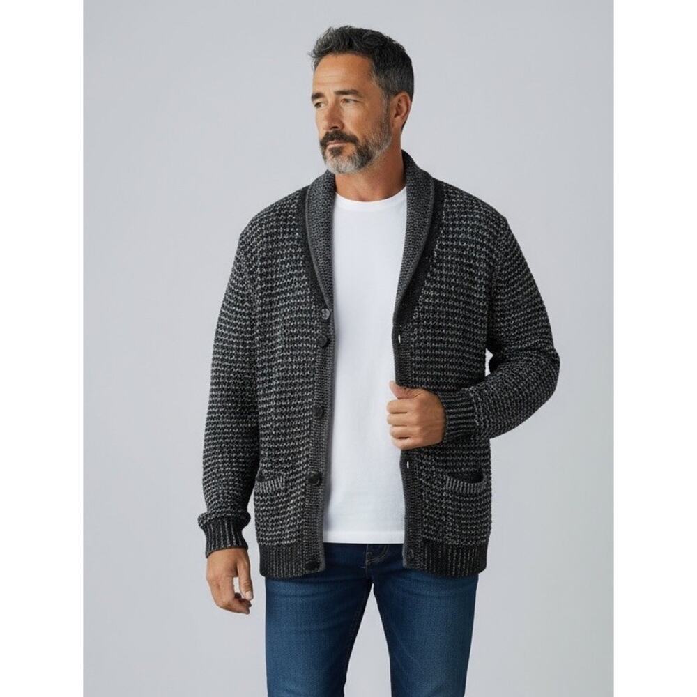 Rag & Bone Cardigan Mens XL Shawl Collar Academia Neiman Target GrandpaOversized